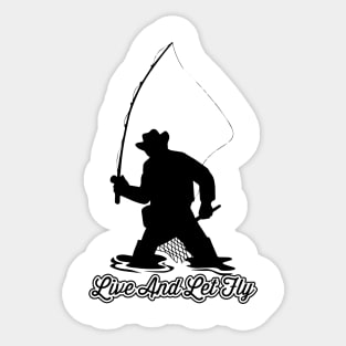 Fly Fishing Funny Quote Retro Vintage Fly Fisherman Humor Sticker
